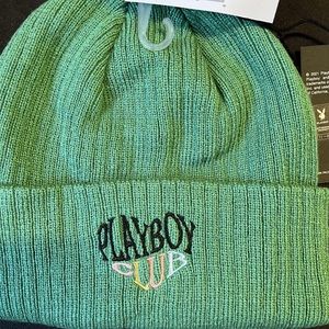 green playboy hat never worn